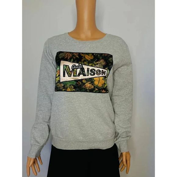Scotch & Soda Chalet Maison sweatshirt gray size M - Picture 5 of 11